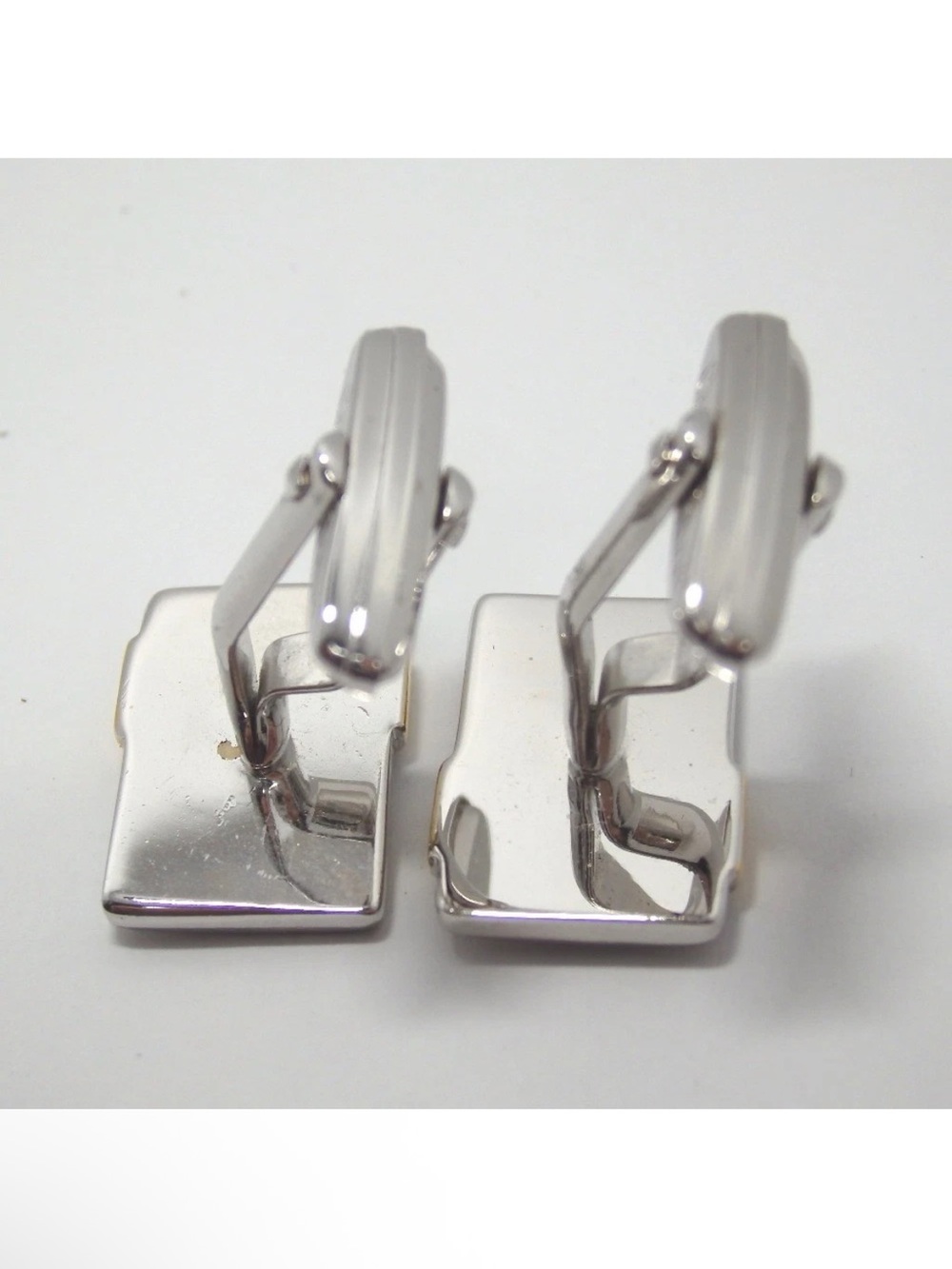 Christian Dior $600 CD Gold&Silver Cufflinks like new in case - Picture 8 of 12